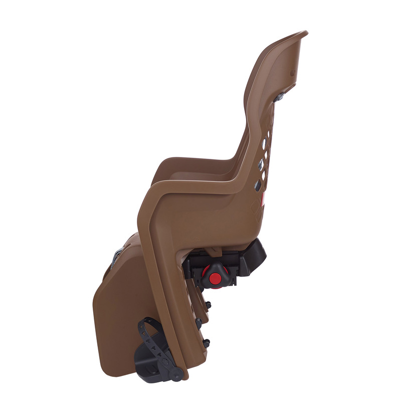 POLISPORT Joy CFS Rear Child Bike Seat Carrier Mounting - Brown/Dark Gray