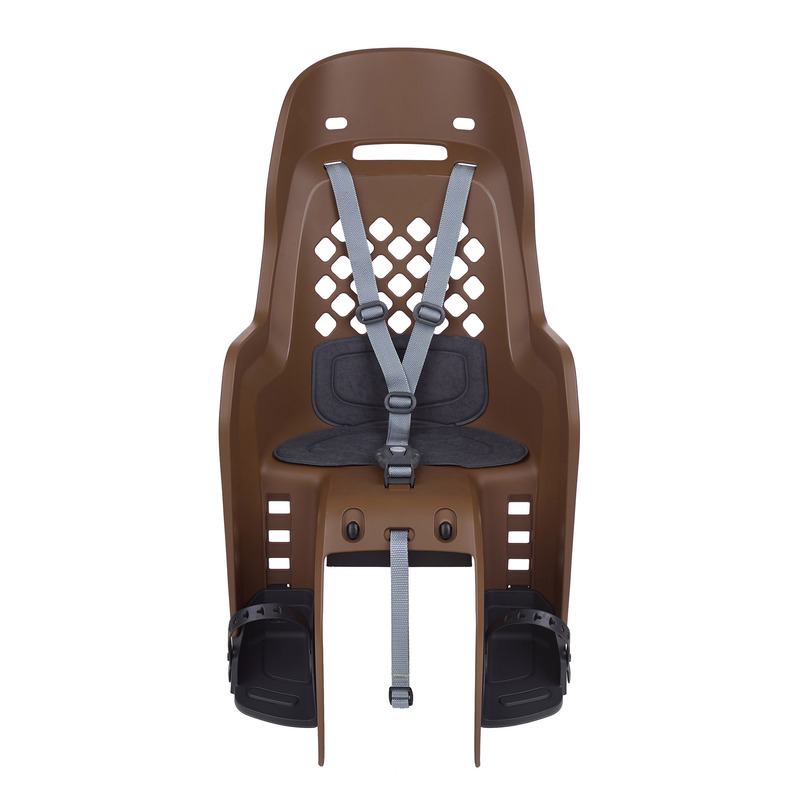POLISPORT Joy CFS Rear Child Bike Seat Carrier Mounting - Brown/Dark Gray