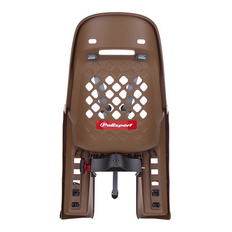 POLISPORT Joy CFS Rear Child Bike Seat Carrier Mounting - Brown/Dark Gray