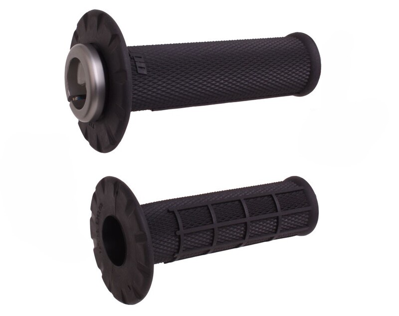 ODI Universal Half-Waffle Lock-On Griffe - Schwarz/Schwarz