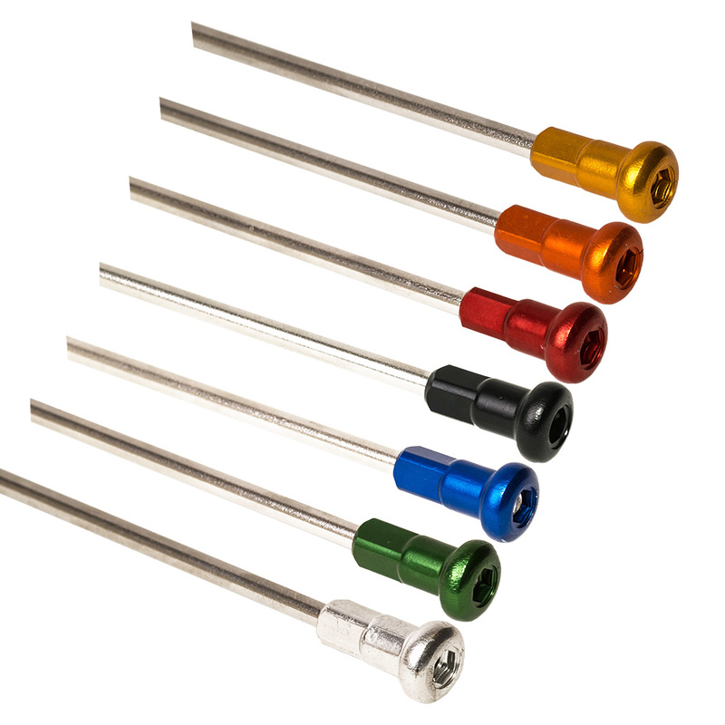 HAAN WHEELS Speichensatz 19'' Silber/Silber Speichenmuttern 36 Stück